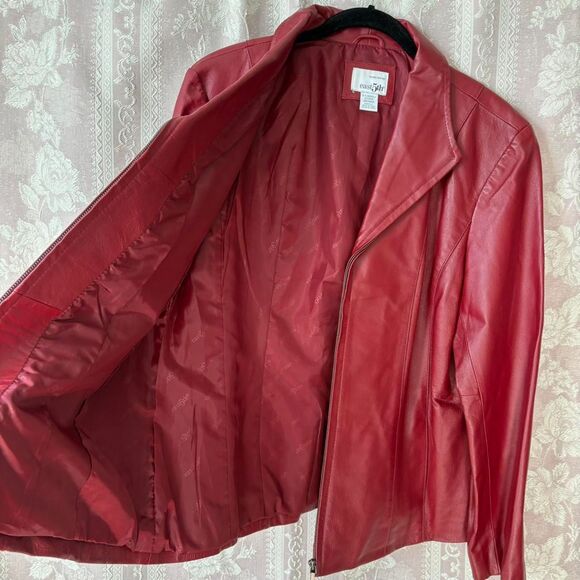 East 5th Women's Dark Red Jacket - Picture 3 of 8